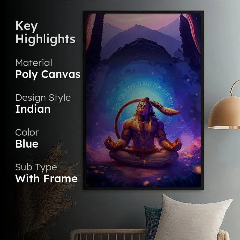 Quiet Reflection Wall Painting With Frame media 2
