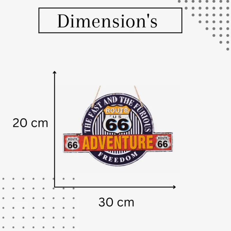 Adventure Route 66 Metal Wall Accent media 4