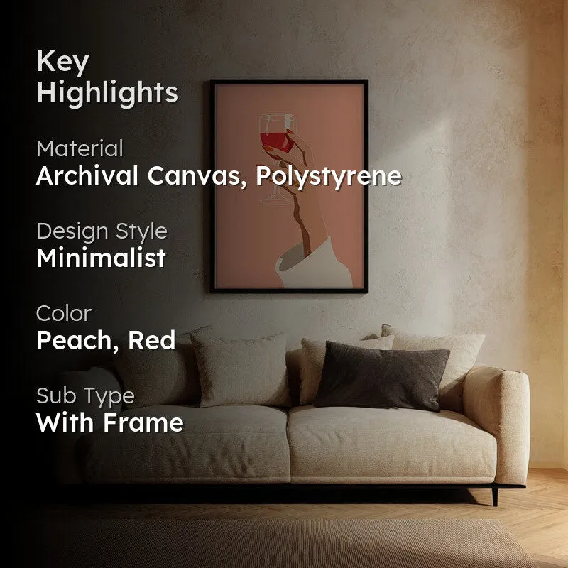 Sipressa Canvas Wall Painting - Black Frame media 2