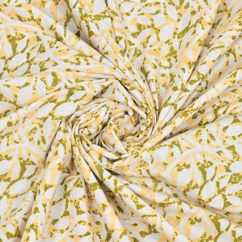 Softra Cotton Bedsheet (Yellow) - 240 TC media 6