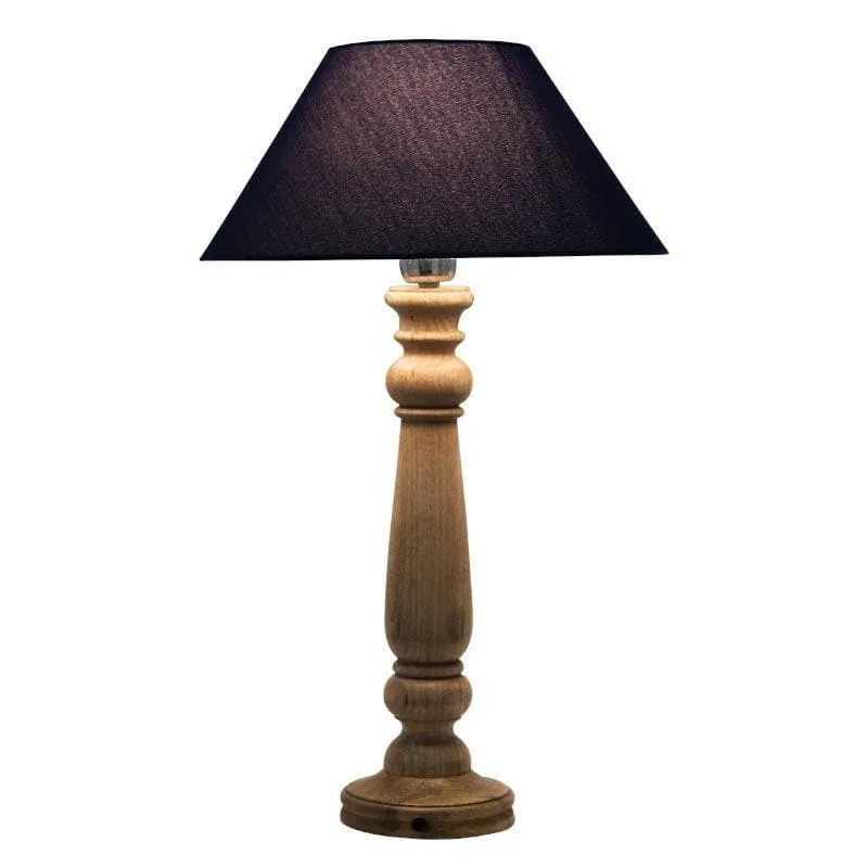 Blissful Beam Fabric Table Lamp - Blue,Brown media 4