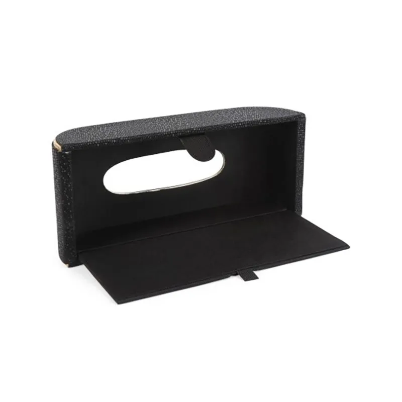 Relca Leather Tissue Box - Black media 8