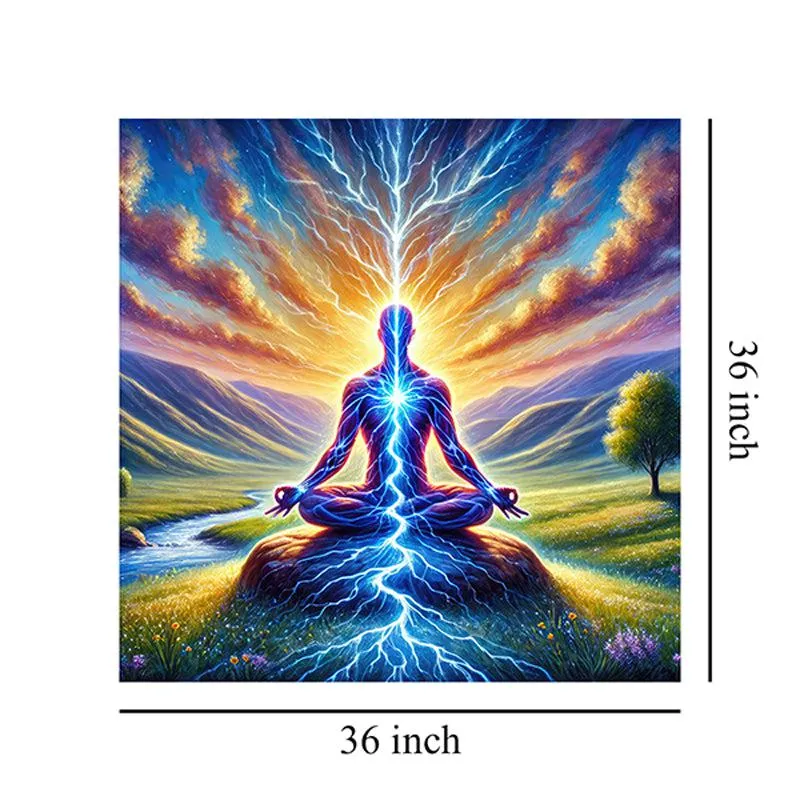 Spirtual Eneregy Wall Painting media 7