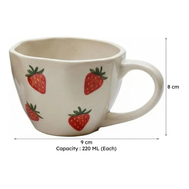 Hawke Ceramic Tea Cup (220 mL Each) - Set of Two media 5