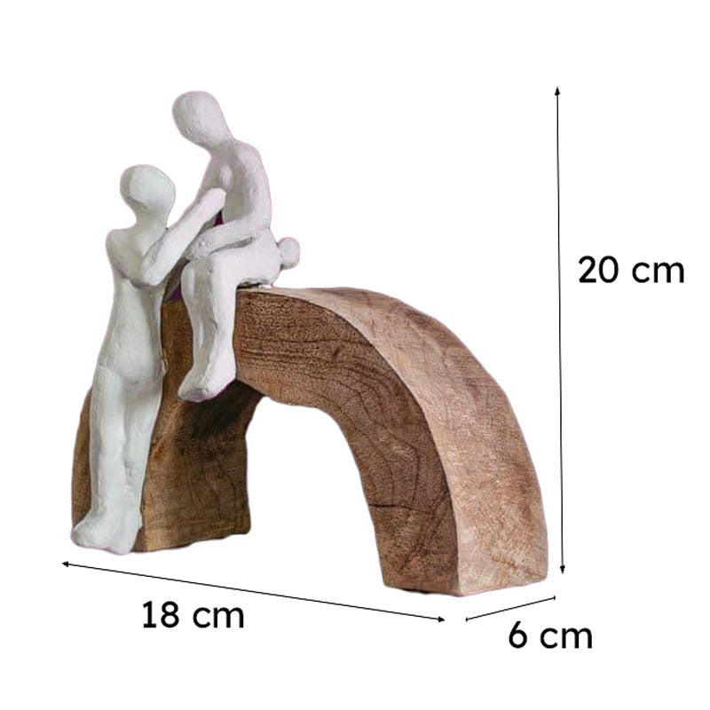Love is Love Wooden Decorative Showpiece media 5