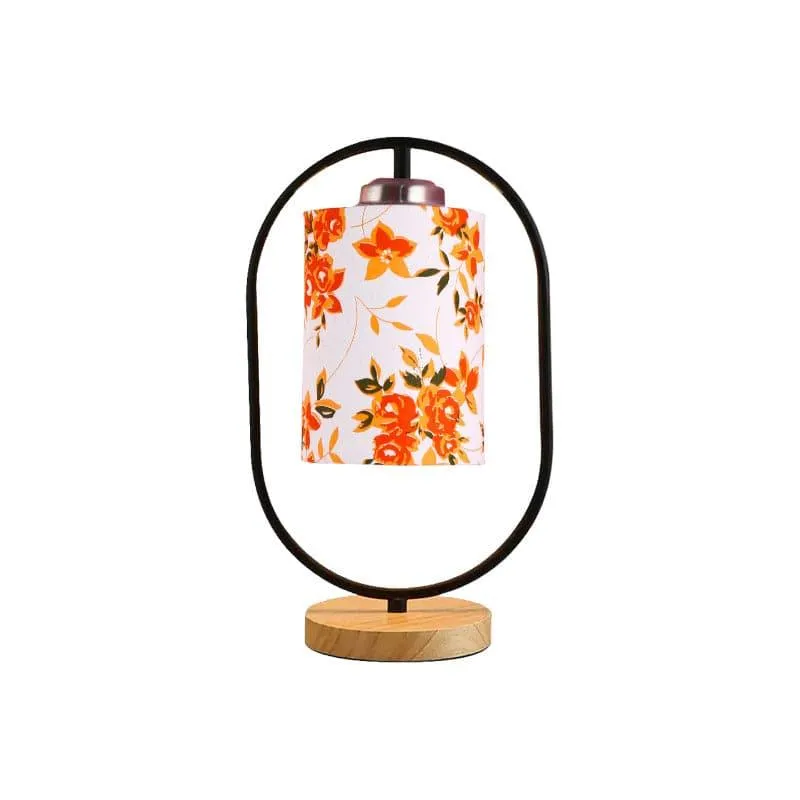 Floral Echo Fabric Table Lamp - Multicolor media 4