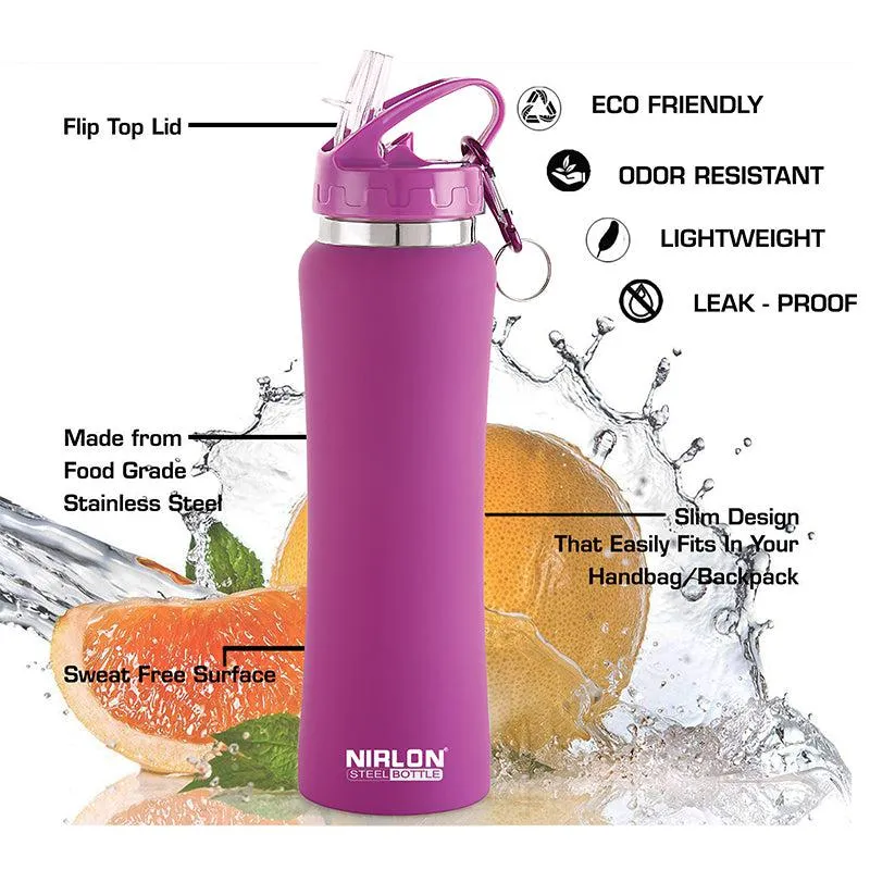 Valento Sipper Water Bottle (Violet) - 750 mL media 4