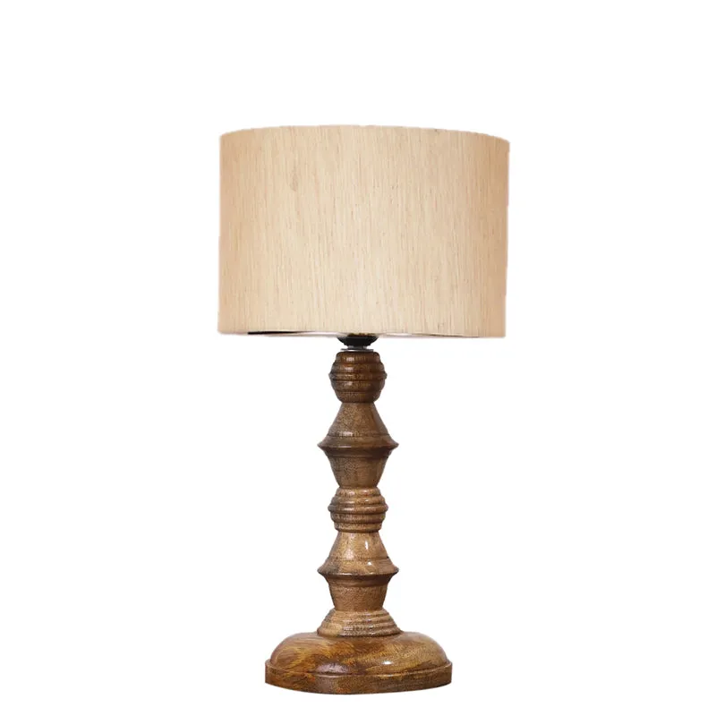 Cotin I Timber Wooden Table Lamp - Beige,Brown media 6