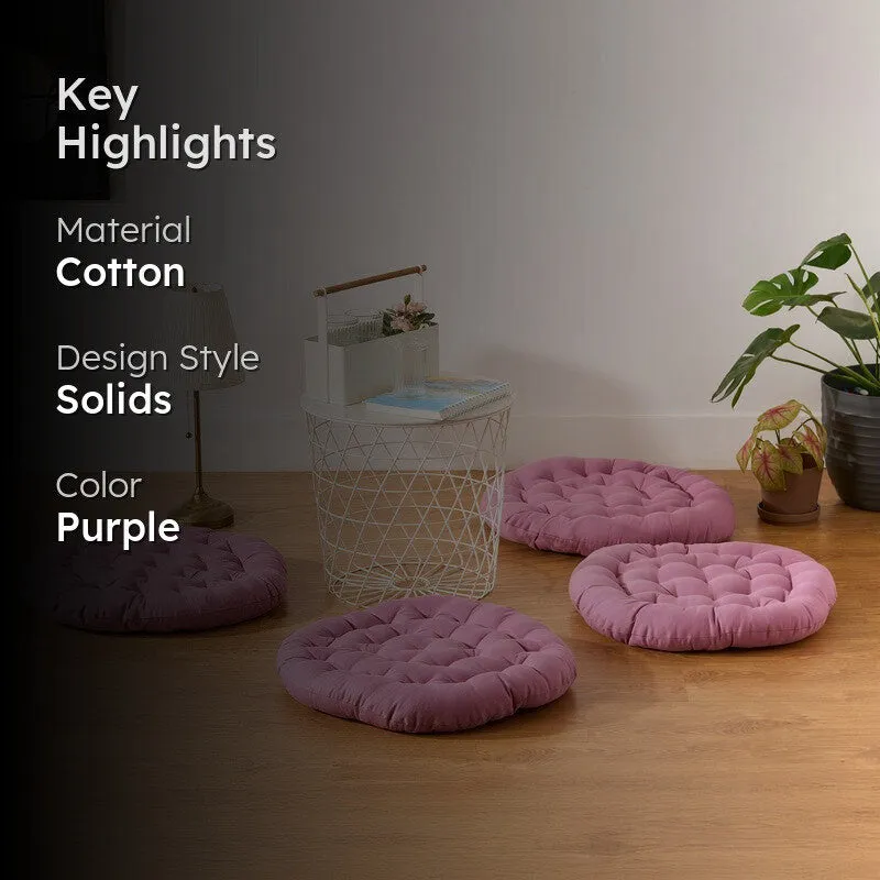 Gloria Floor Cushion (Lilac Purple) - Set Of Four media 2