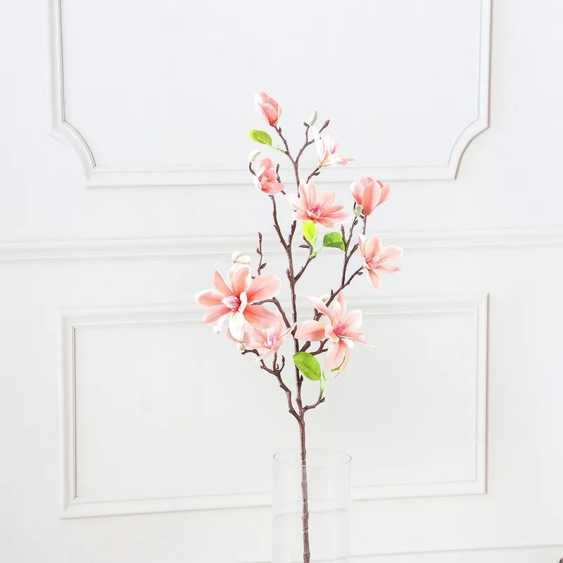 Magnolia Artificial Flower Stem - Peach media 4