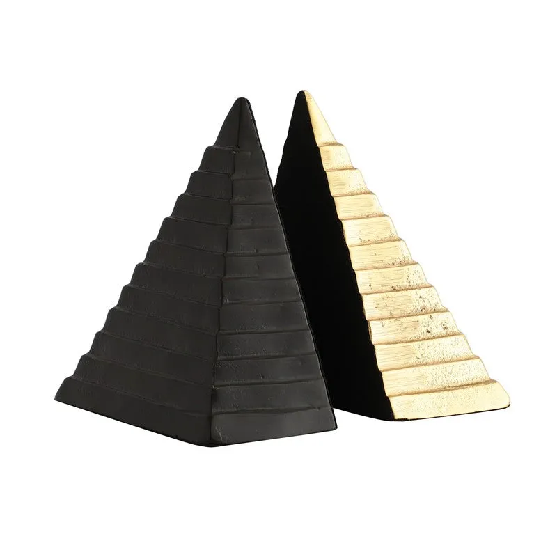 Pyramidon Bookend (Gold & Black) - Set Of Two media 5