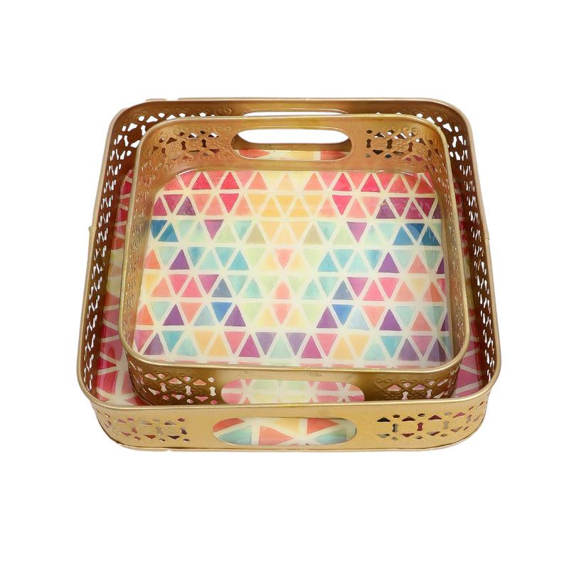 Chromo Triangles Serving Tray - Set Of Two media 3