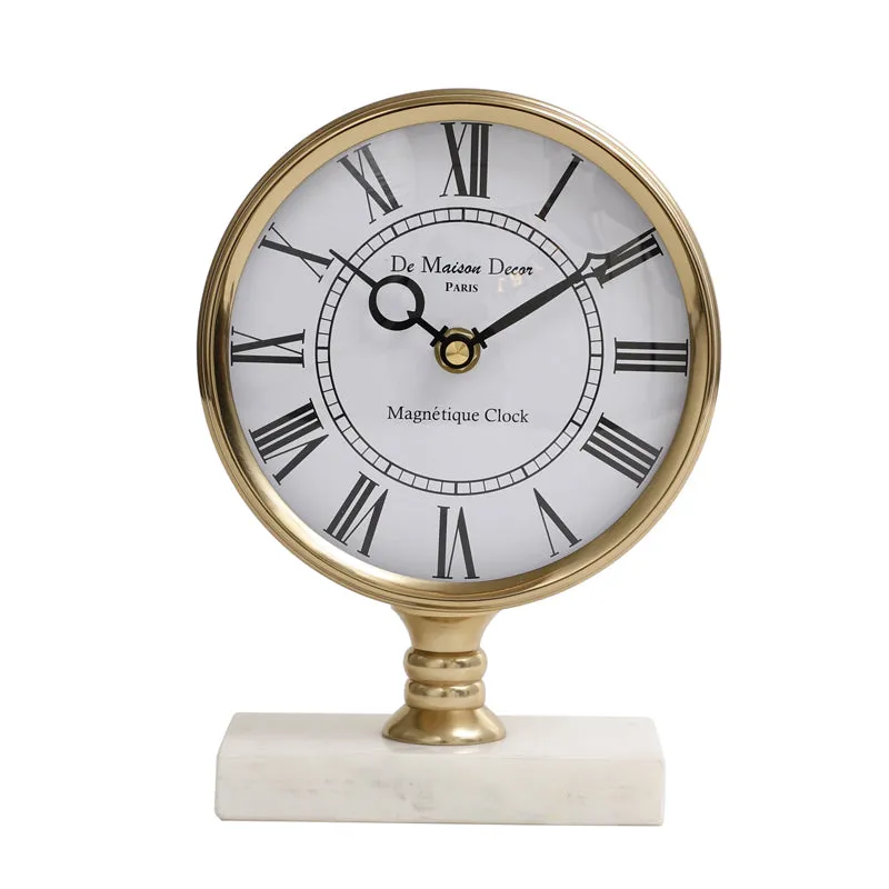 Nexo Table Clock - Gold media 3