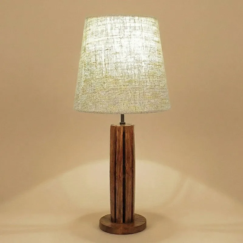 Neutral Nest Wooden Table Lamp media 6