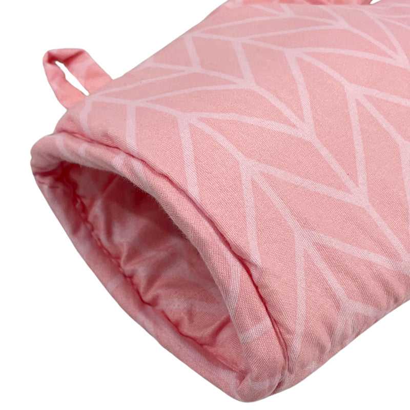 Swayam Chevron Grip Kitchen Gloves (Pink) - Set Of Two media 4