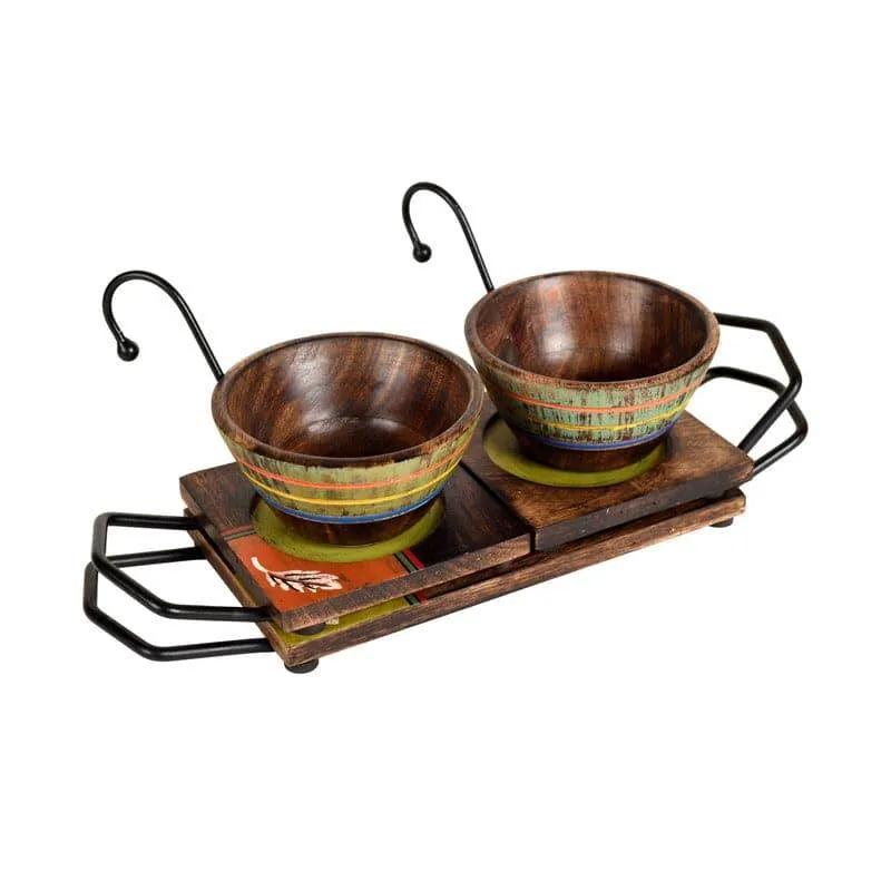 Kartheva Wooden Serving Set - Set Of Five media 3