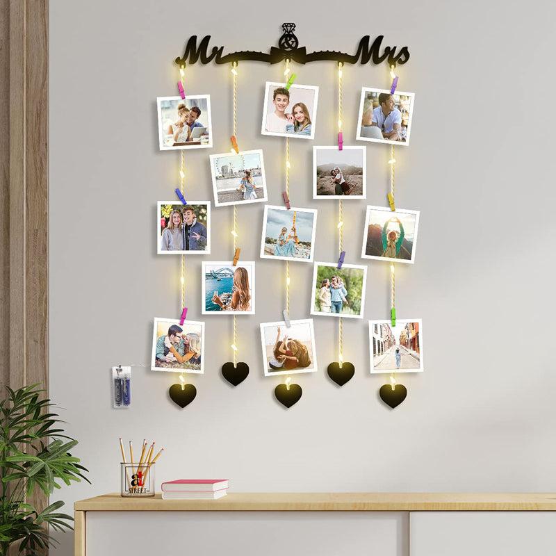 Weave "Mr & Mrs" Photo Frame