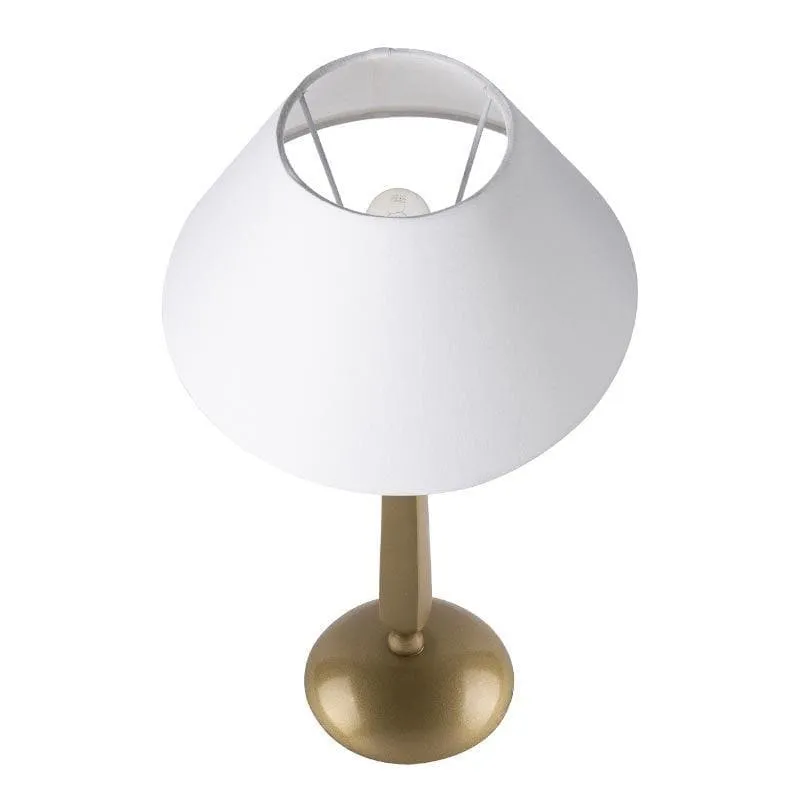 Luna Shine Fabric Table Lamp - Gold,White media 4