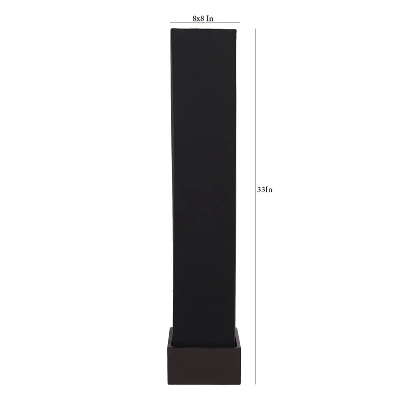 Axiya Wooden Tower Floor Lamp - Black media 5