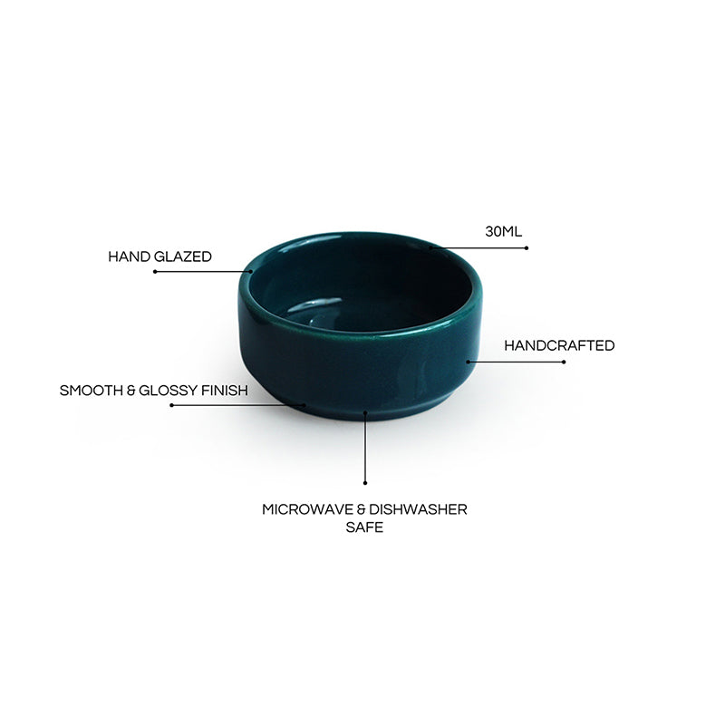 Shilpika Ceramic Dip Bowl (30 mL) - Set Of Six media 4