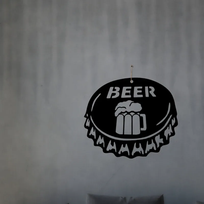 Beer Cap Noir Iron Wall Accent media 3
