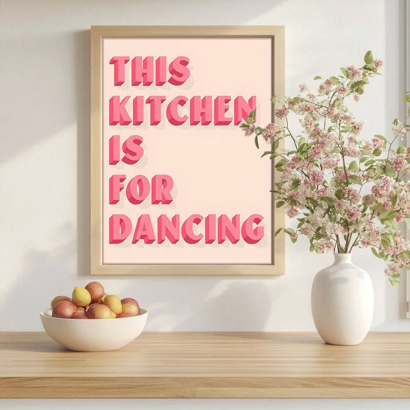 DancingKitchen Archival Canvas Wall Art - Brown media 1
