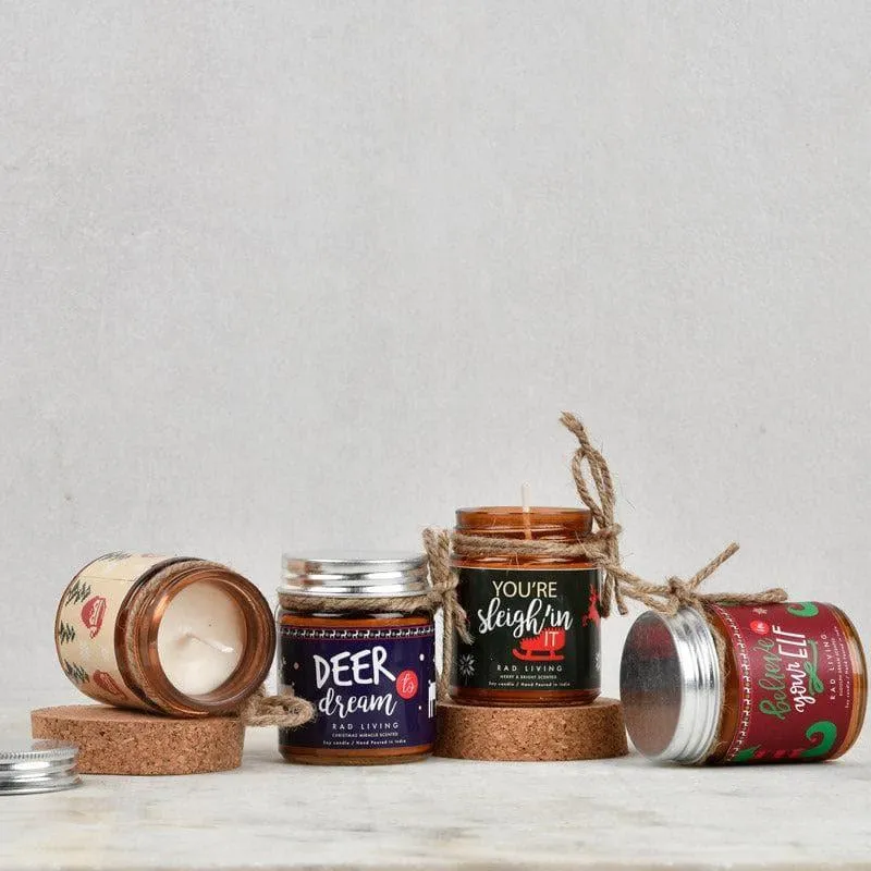 Set of 4 Scented Candle Jars with Lid - Oh What Fun! media 3