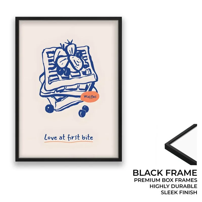 Blue Palette Archival Canvas Wall Art - Black media 8