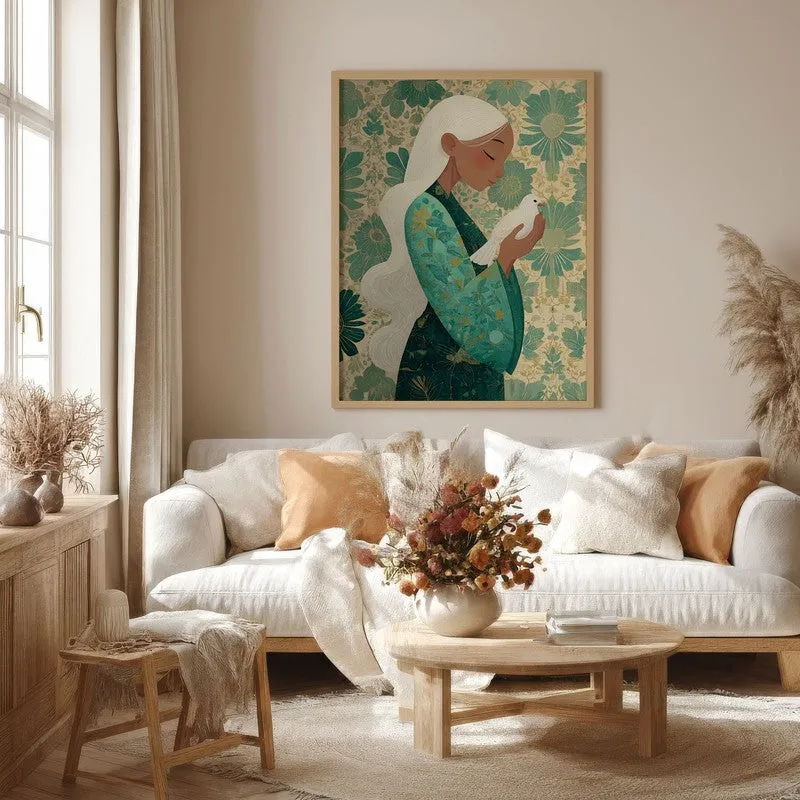 Meadowelle Canvas Wall Painting - Brown Frame media 4