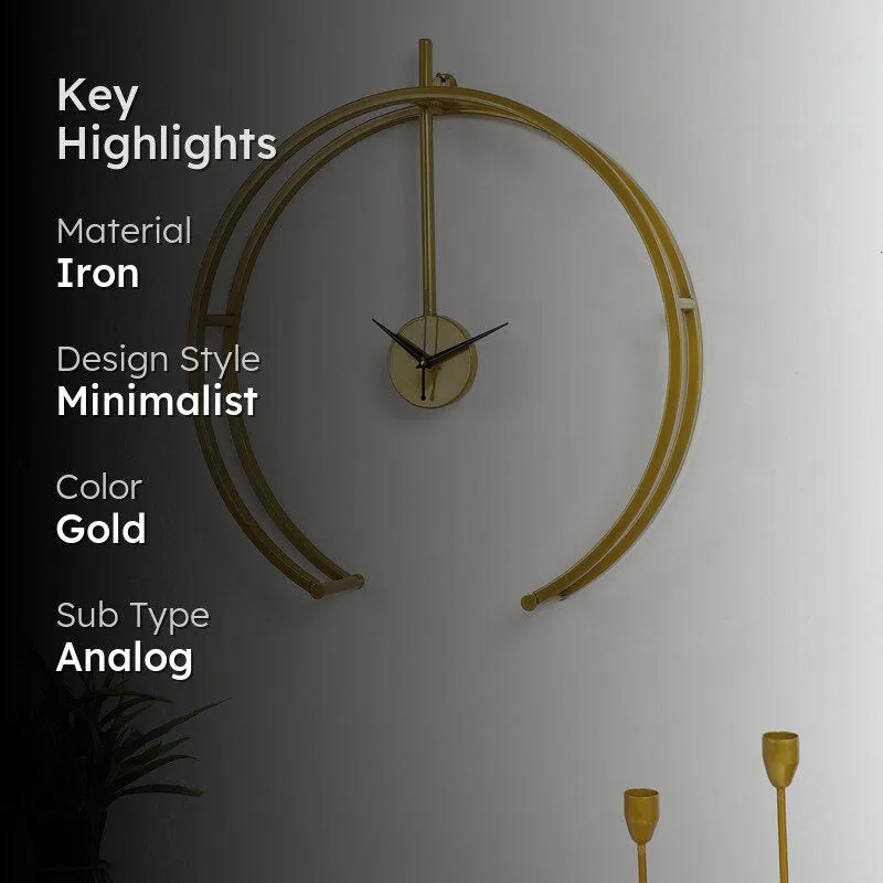 Aurum Dial Analog Wall Clock media 2