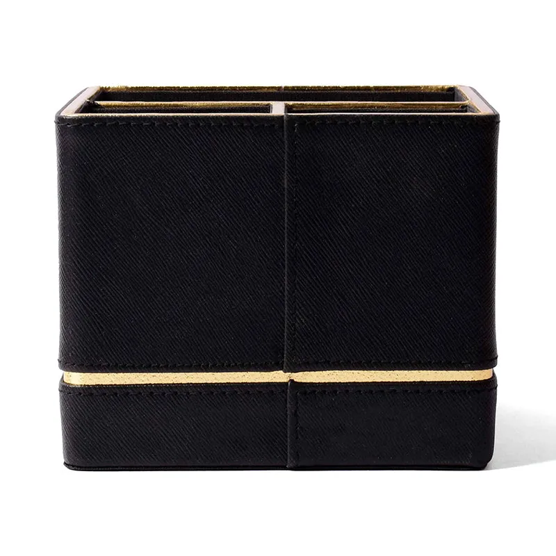 Ceastra Faux Leather Desk Organizer - Black media 8