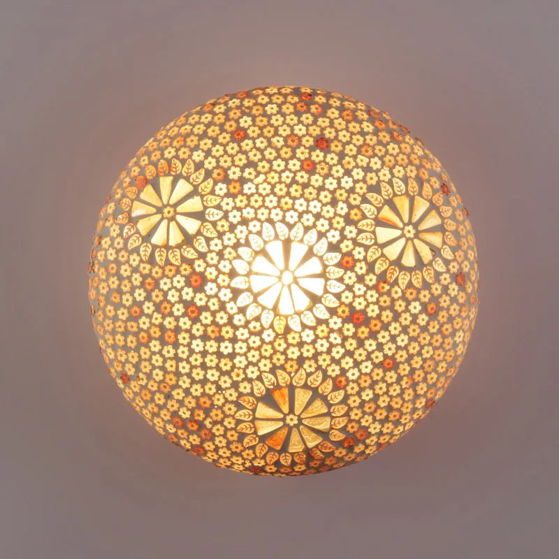 Kaleida Flush Mount Glass Ceiling Lamp media 3