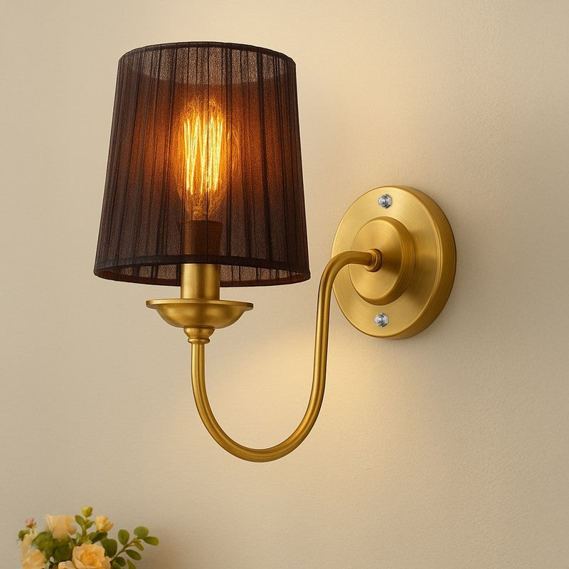 OptiLume Adjustable Fabric & Metal Wall Lamp
