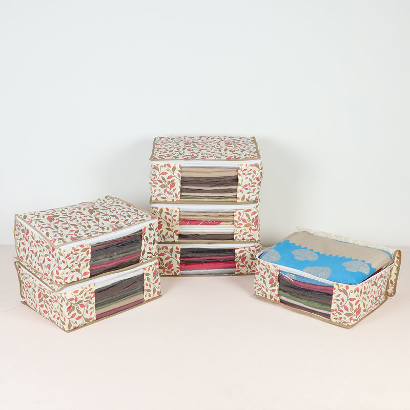 Flair Floral Saree Cover - Set Of Six media 3