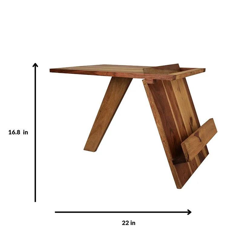 Elm Ease Sheesham Wood Side Table media 6
