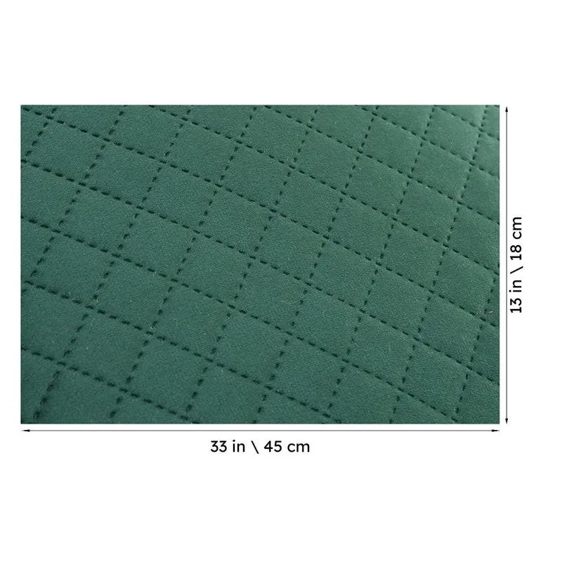 Osric Velvet Quilted Placemat (Bottle Green) - Set Of Six media 8