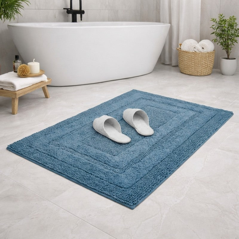 Aqualoom Anti skid Bath Mat  - Light Blue media 3