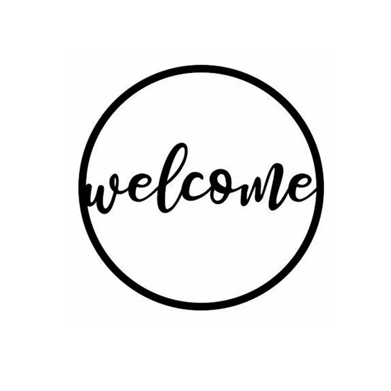 Welcome Black Iron Wall Accent media 3