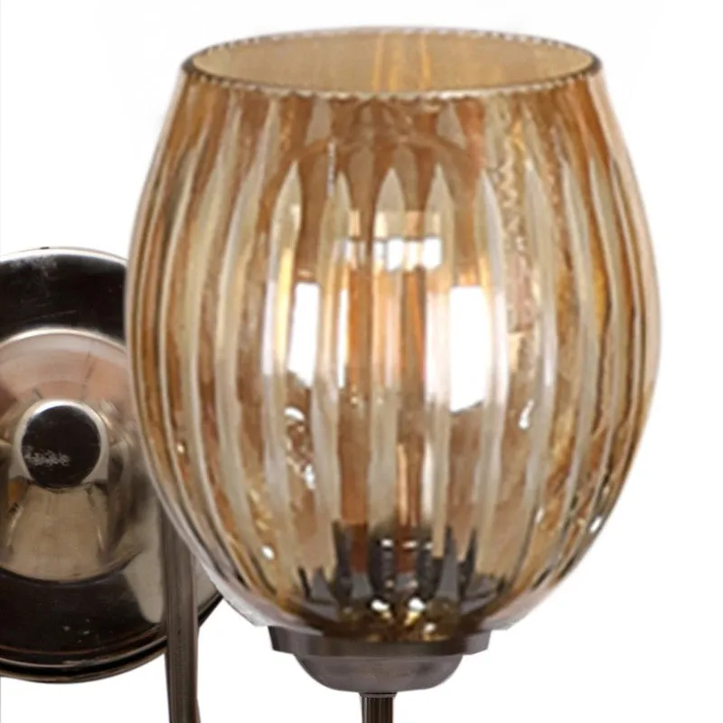 Vintage Glow Dual Shade Glass Wall Lamp media 10