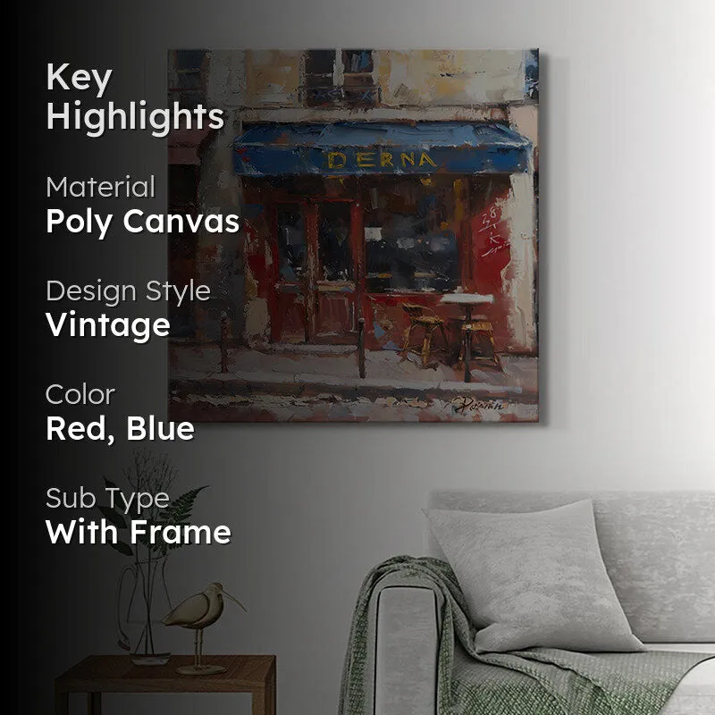 Cafe Street Scene Wall Painting media 2
