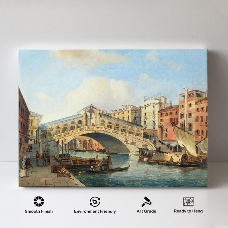 Venice Grand Canal Canvas Wall Art - Gallery Wrap media 4