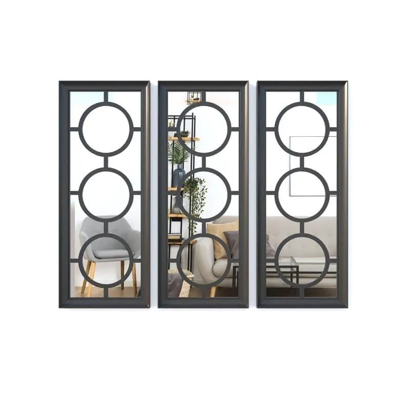 Phoenix Decorative MDF Wall Accent (Black) - Set Of Three media 5