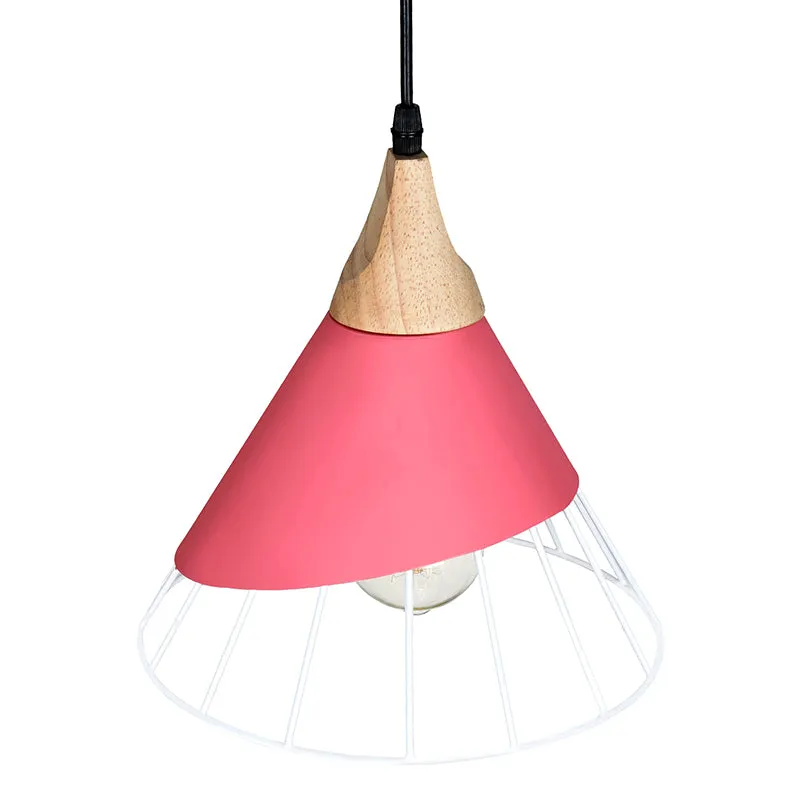 Obscura Metal Ceiling Lamp - Pink media 3