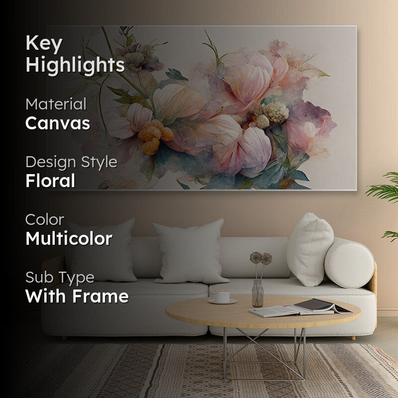 Abstract Floral Blur Wall Painting media 2