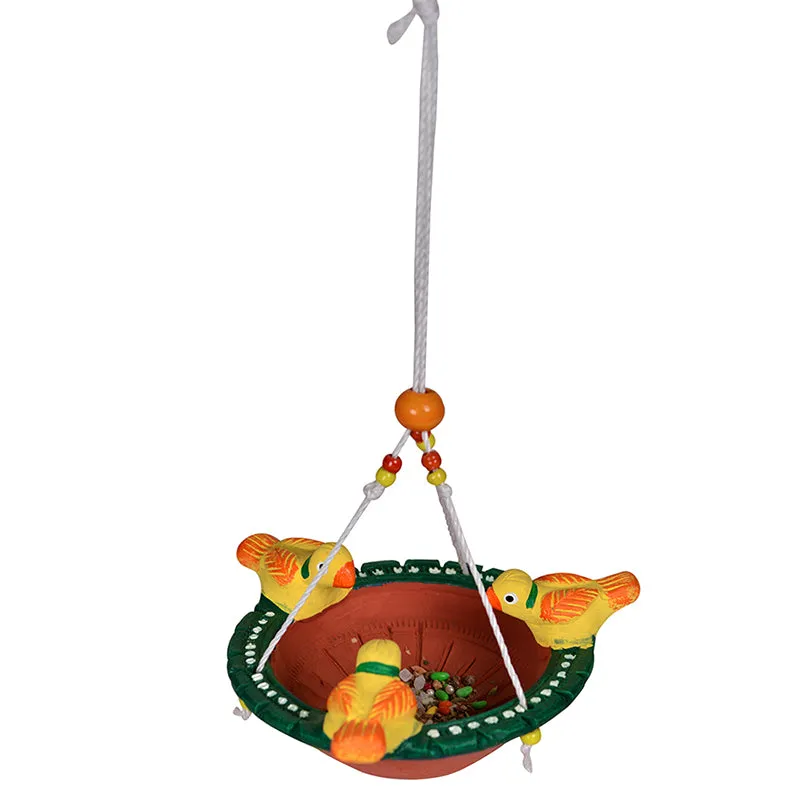 Shakunthala Terracotta Bird Feeder media 3