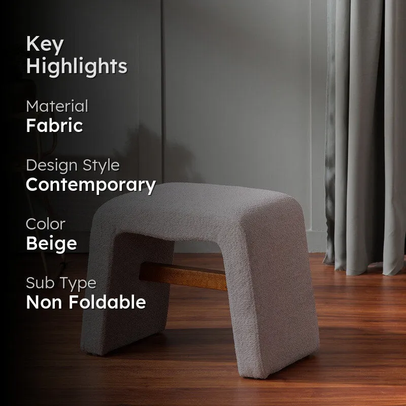 Hearth Fabric Stools - Beige media 2