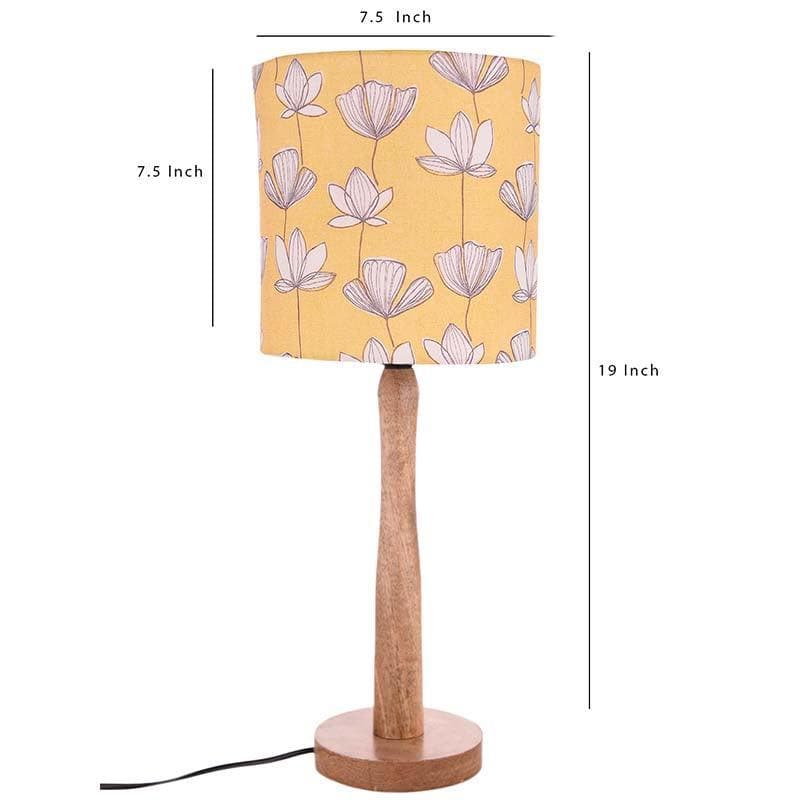 The Sunkissed Fabric Table Lamp - Yellow,White,Brown media 5