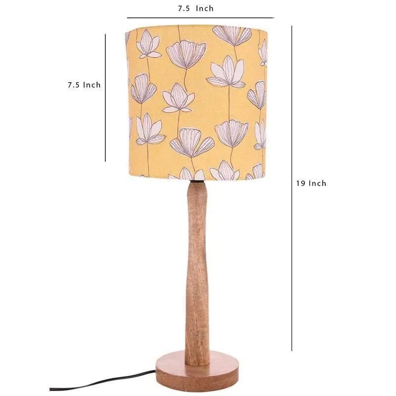 The Sunkissed Fabric Table Lamp - Yellow,White,Brown media 5