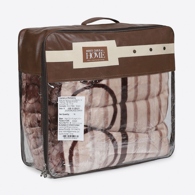 Monte Carlo Cocoa Swirl Blanket - 720 GSM media 7