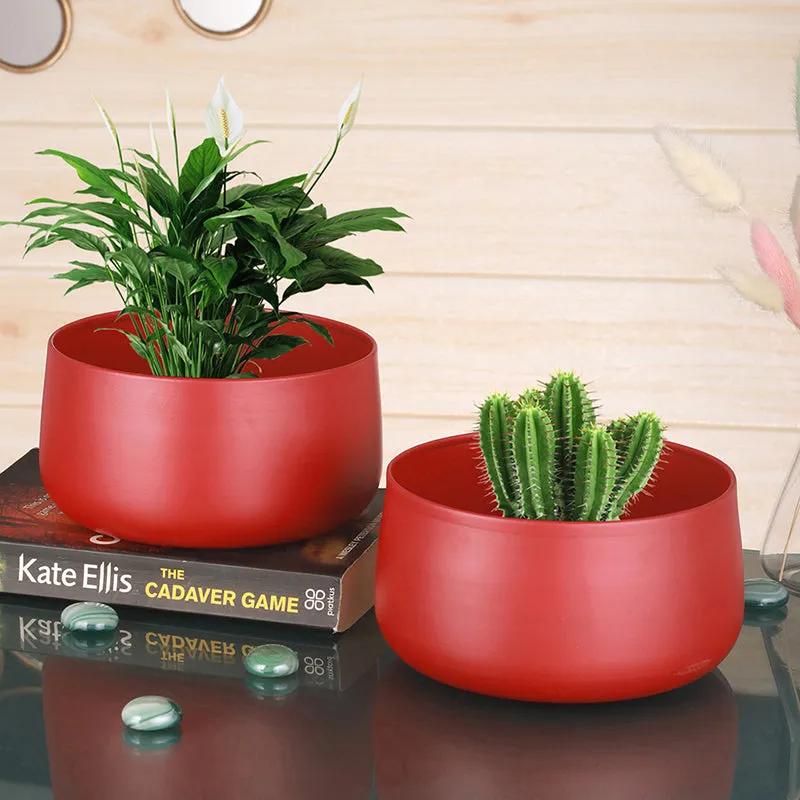 Helena Hue Planter (Red) - Set Of Two media 3